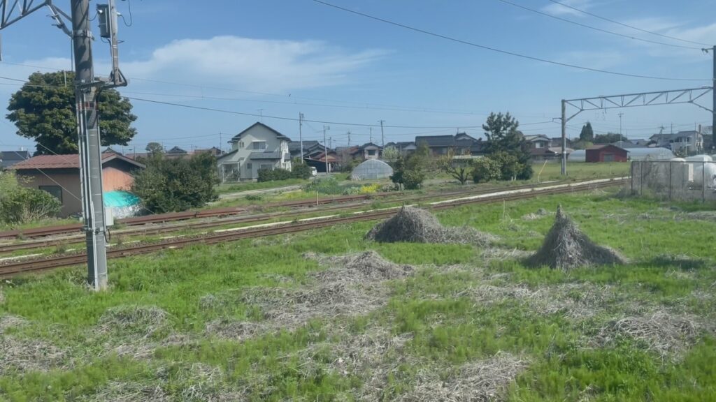 山陰本線と分かれて伯備線へ