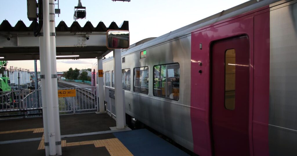 倶知安駅に停車