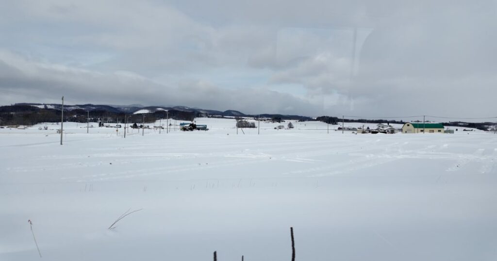 富良野線を走るはまなす編成