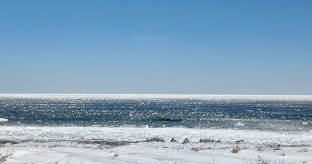 流氷物語号から見えたオホーツク海の流氷