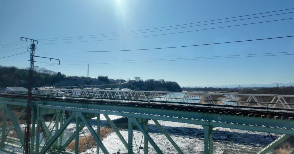 利根川橋梁からの景色